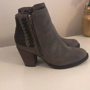 Sugar gray and black booties